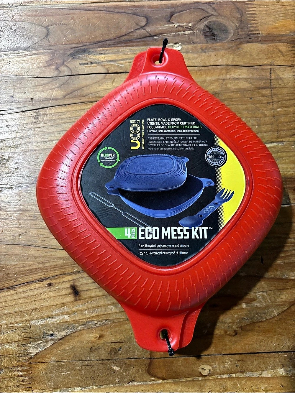 UCO Eco Mess Kit 4-Piece Mess Kit Red NWT